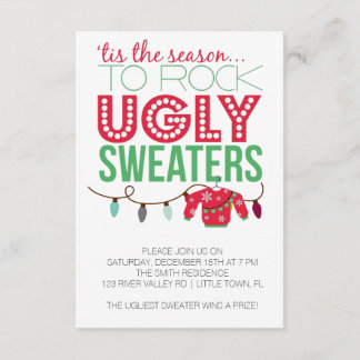 Ugly Sweater Holiday Party Einladung