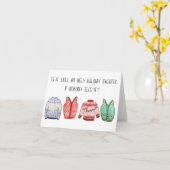 Ugly Sweater in Quarantine Karte (Gelbe Blume)