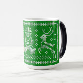 Ugly Sweater Jingle Glocken Weihnachtsdehirsche gr Verwandlungstasse (VorderseiteRechts)