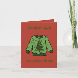 ‘Ugly sweater’ kerst Karte