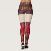 Ugly Sweater Kurz Skirt Oberschenkel | Blasse Haut Leggings (Rückseite)