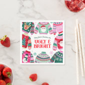 Ugly Sweater mit Weihnachten, Rentier Weihnachten Serviette (Beispiel)