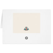 Ugly Sweater Non-Foto Holiday Farbige Faltkarte (Rückseite Horizontal)