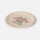 Ugly Sweater Pappteller (Schrägansicht)