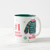 Ugly Sweater Party 1. Platz Gewinner des Wettbewer Zweifarbige Tasse (VorderseiteRechts)