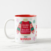 Ugly Sweater Party 2. Platz Gewinner des Wettbewer Zweifarbige Tasse (Links)