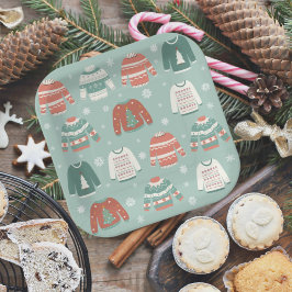 Ugly Sweater Party Dessert Teller