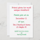 Ugly Sweater Party Einladung (Rückseite)