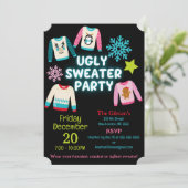 Ugly Sweater Party Einladung (Stehend Vorderseite)