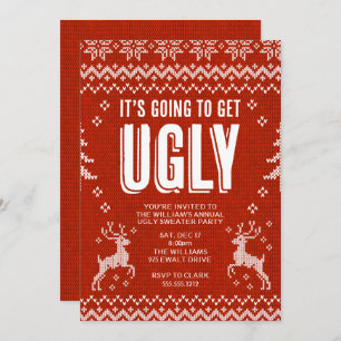 Ugly Sweater Party Einladung