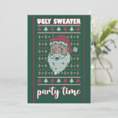 Ugly Sweater Party Einladung (Stehend Vorderseite)