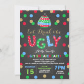 Ugly Sweater Party Einladung essen Drink & Be Ugi (Vorderseite)