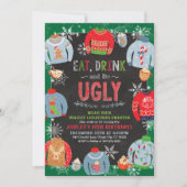 Ugly Sweater Party Einladung - Geburtstagsparty (Vorderseite)