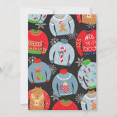 Ugly Sweater Party Einladung - Geburtstagsparty (Rückseite)