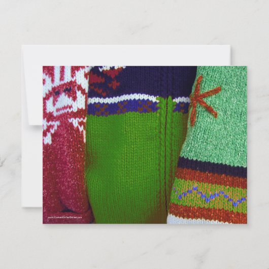 Ugly Sweater Party Einladungen (Rückseite)