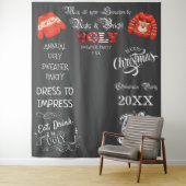 Ugly Sweater Party Foto Shoot Background Wandteppich (Beispiel)
