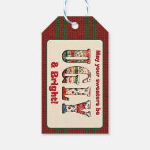 Ugly Sweater Party Geschenkanhänger