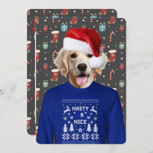 Ugly Sweater Party Golden Retriever Einladung