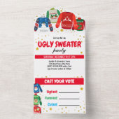 Ugly Sweater Party in einer Einladung (Innen Boden)