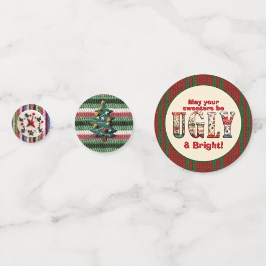 Ugly Sweater Party Konfetti (Vorderseiten)