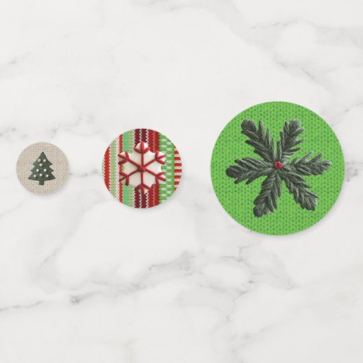 Ugly Sweater Party Konfetti (Rückseiten)