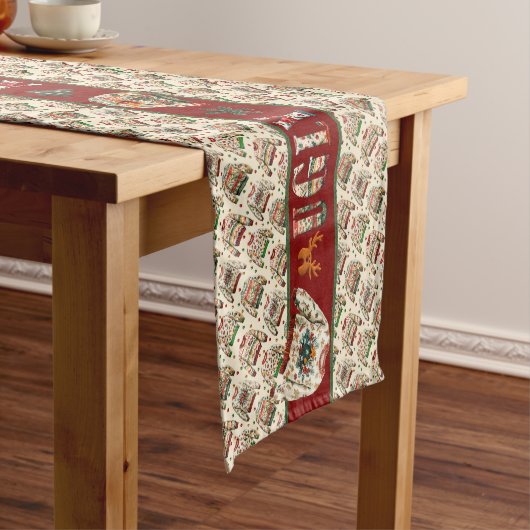 Ugly Sweater Party Kurzer Tischläufer (Beispiel)