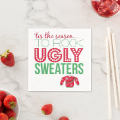 Ugly Sweater Party Paper Teller Serviette (Beispiel)