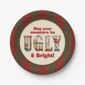 Ugly Sweater Party Pappteller (Vorderseite)