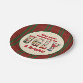 Ugly Sweater Party Pappteller (Schrägansicht)