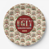 Ugly Sweater Party Pappteller (Vorderseite)