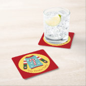 UGLY SWEATER PARTY RECHTECKIGER PAPPUNTERSETZER (Vor Ort)