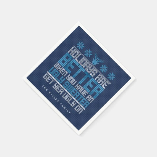 Ugly Sweater Party Serviette (Ecke)