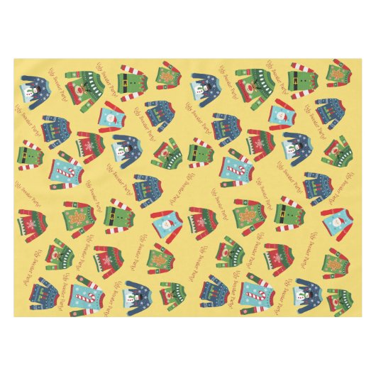 UGLY SWEATER PARTY TISCHDECKE (Vorderseite (Horizontal))
