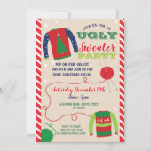 Ugly Sweater Party Weihnachtsfeiertage Einladung (Vorderseite)