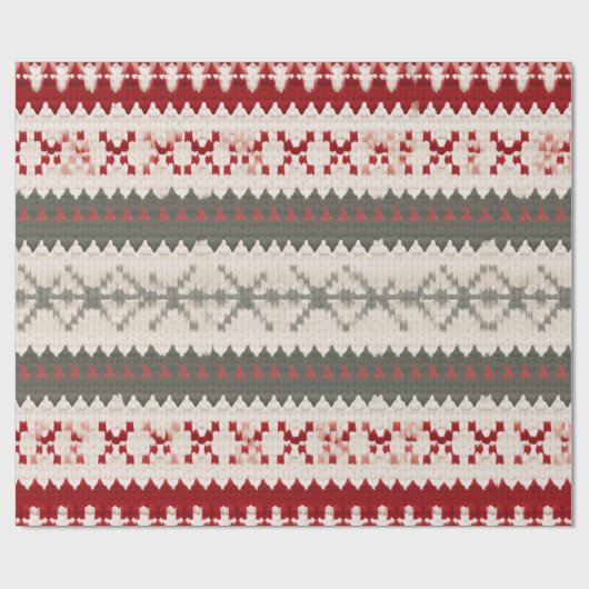 UGLY SWEATER PATTERN GESCHENKPAPIER (Flach)