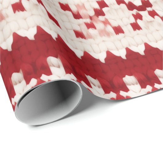 UGLY SWEATER PATTERN GESCHENKPAPIER (Rolleneckpunkt)