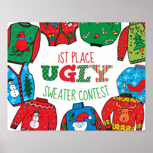 Ugly Sweater Poster, Foto Prop Poster (Vorne)