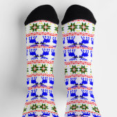 Ugly Sweater Rentier Christmas Socken (Oben)