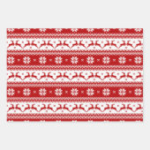 Ugly Sweater Rentier & Christmas Tree Geschenkpapier Set (Vorderseite)