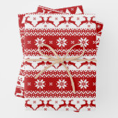 Ugly Sweater Rentier & Christmas Tree Geschenkpapier Set (Beispiel)