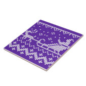 Ugly Sweater Santa Claus Schlitten und Rentiere Fliese (Seite)