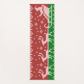 Ugly Sweater Santa Claus Schlitten und Rentiere Yogamatte (Vorderseite)