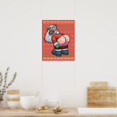 Ugly Sweater Santa Moon Poster (Küche)