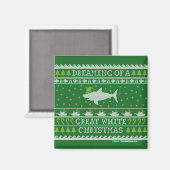 Ugly Sweater Santa Shark Magnet (Vorderseite/Rückseite)