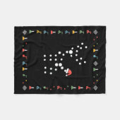 Ugly Sweater Science Christmas Chemistry Teacher M Fleecedecke (Vorderseite (Horizontal))