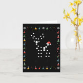 Ugly Sweater Science Christmas Chemistry Teacher M Karte (Gelbe Blume)