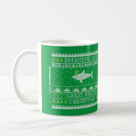 Ugly Sweater Shark - Great White Christmas Green Kaffeetasse
