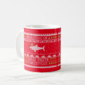 Ugly Sweater Shark - Great White Christmas Kaffeetasse (Vorderseite Links)