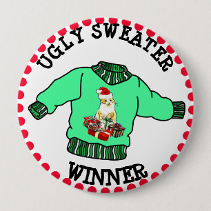 Ugly Sweater Sieger Weihnachtswettbewerb Button