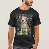 Ugly Sweater Style Staffordshire Bull Terrier Dog  T-Shirt (Vorderseite)